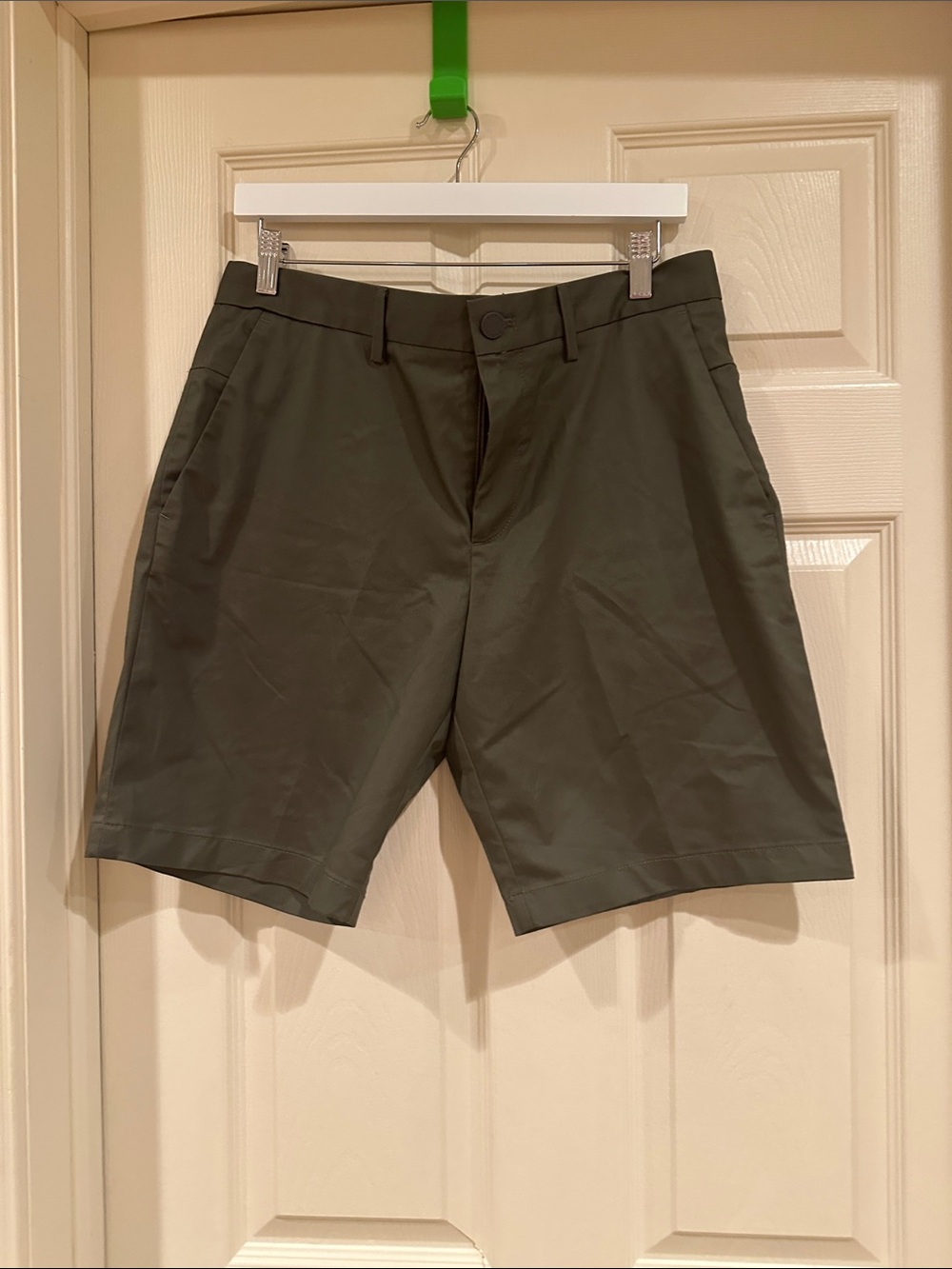 Men's Olive Green Performance Shorts